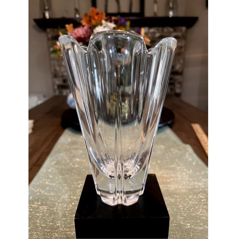 Vintage Orrefors Crystal Tulip Vase 6.5 Inch~Beautiful!